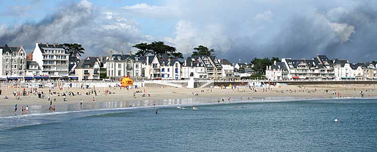 Vue panoramique de laplage Les Sables Blancs